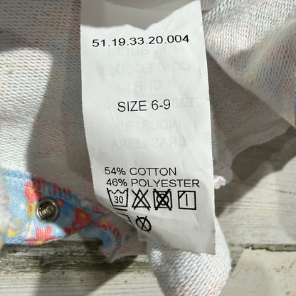 Mon Sucre Baby Floral Overalls Cardigan Bundle Girls 6-9 Months Pink Blue NWT3