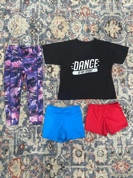 Dance Activewear Bundle Girls Small 4pc GUC0