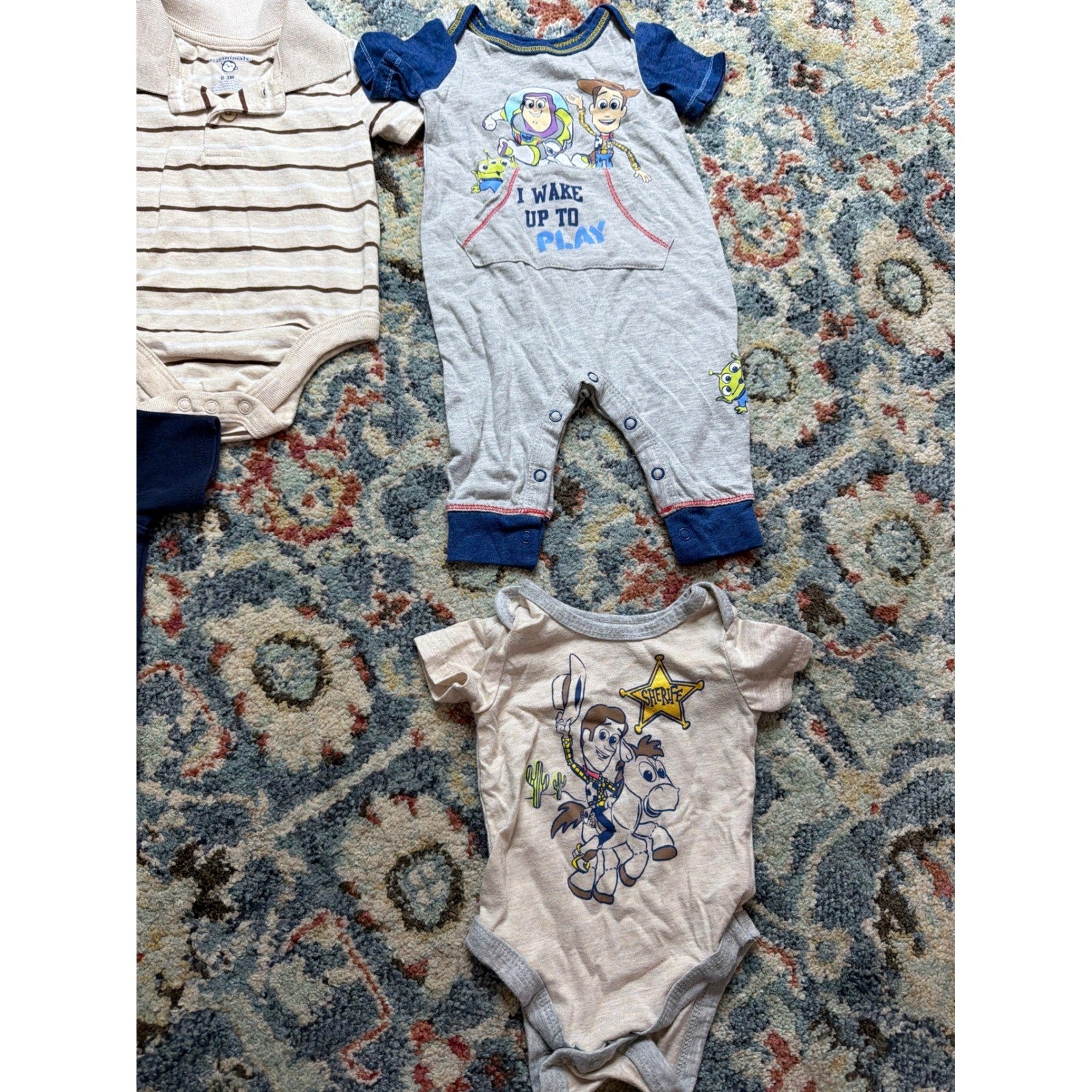 Disney Hurley NFL Boys 0-3M Multi Toy Story Cowboys Bundle4