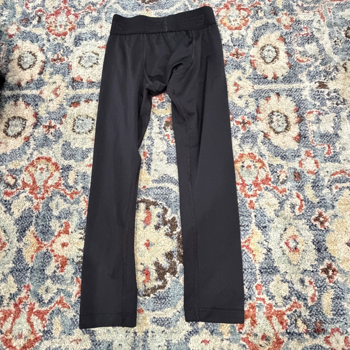 BCG Compression Leggings Boys Size S 8 Black Performance Base Layer Athletic EUC4
