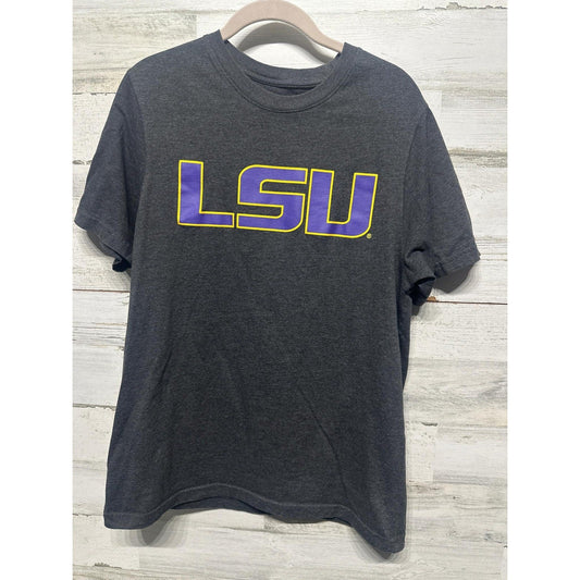 Established 1992 LSU T-Shirt Women Medium Gray Graphic Gameday Collegiate EUC0