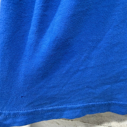 Abercrombie & Fitch Muscle Fit Logo Tee Men Large Blue Cotton Y2K Flawed*4