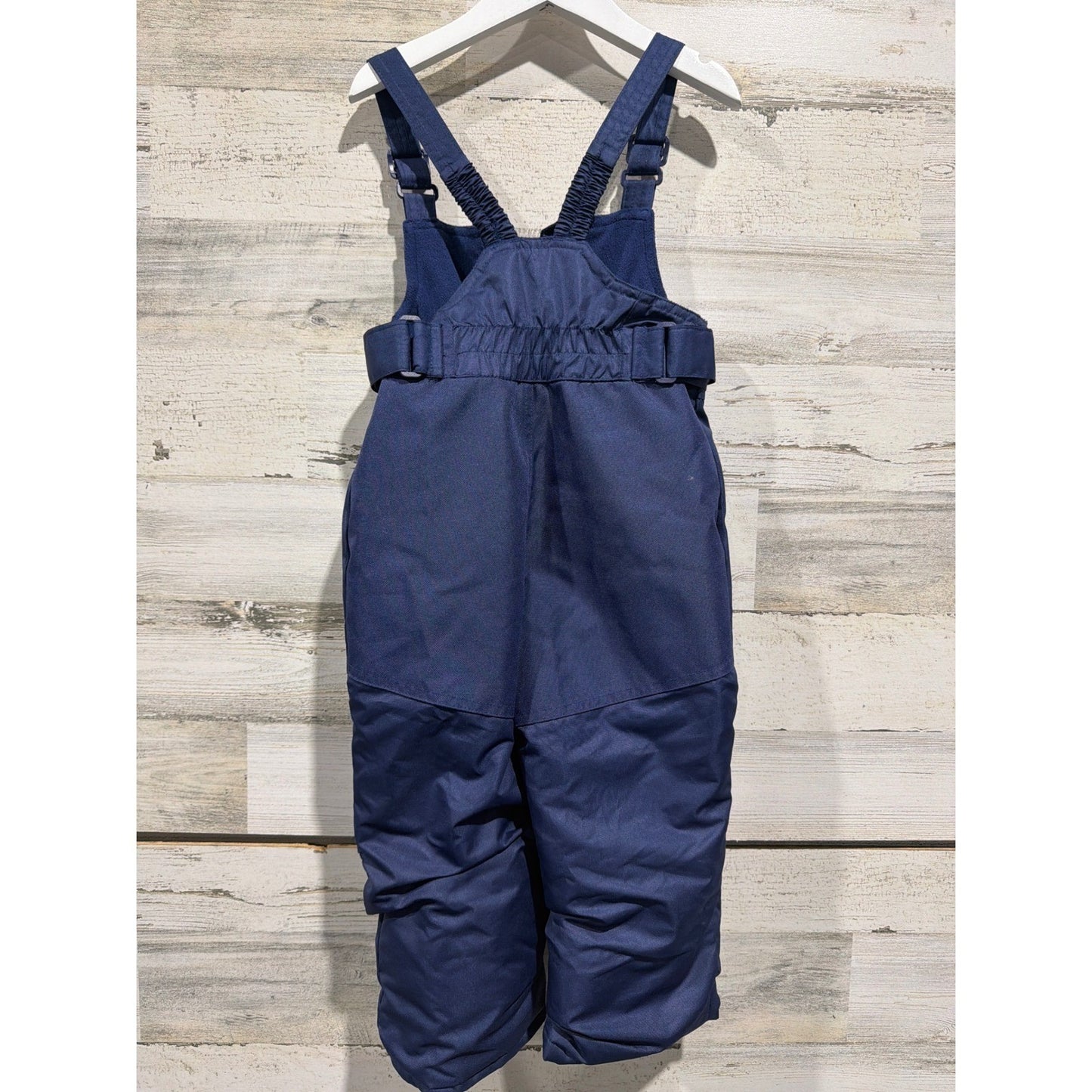 Cat and Jack Snow Bib Kids 2T Navy Blue Adjustable Straps3
