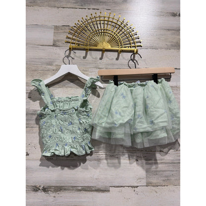 Old Navy Cat & Jack Clothing Lot Girls 4T 5 Blue Green Floral Tie Dye Boho EUC6