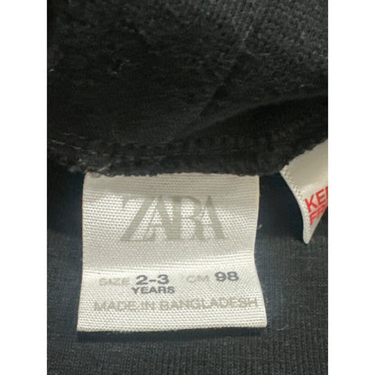 Zara Turtleneck Kids Size 2-3 Years Black Long Sleeve Basic EUC1