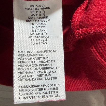 Amazon Essentials The Grinch Sweatshirt Kids S 6-7 Red Cotton Blend Holiday EUC3