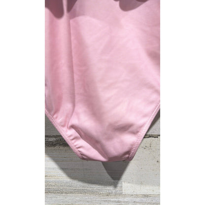 Eliza James Kids Swimsuit Girls 6 Pink Ruffle Shoulder Tie Pastel Girly EUC4