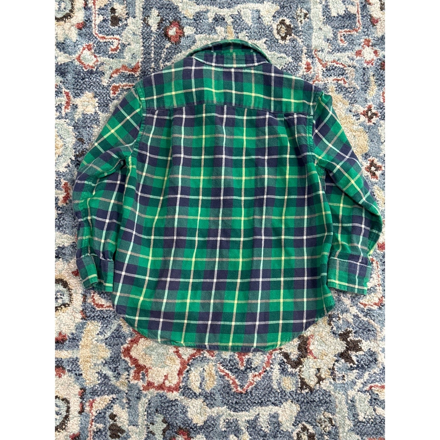 Polo Ralph Lauren Boys 3 / 3T Green Plaid Button Up Shirt VGUC3