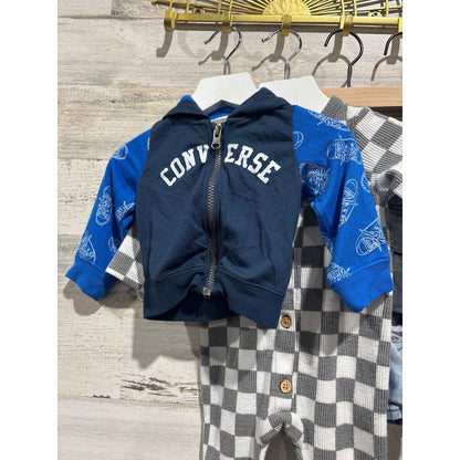 Boys 3-6M Clothing Bundle AC/DC Checkered Rocker Lot Cool7
