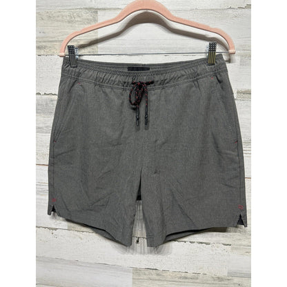 Valor Collective Hybrid Shorts Men Size S Gray Elastic Waist Drawstring EUC0