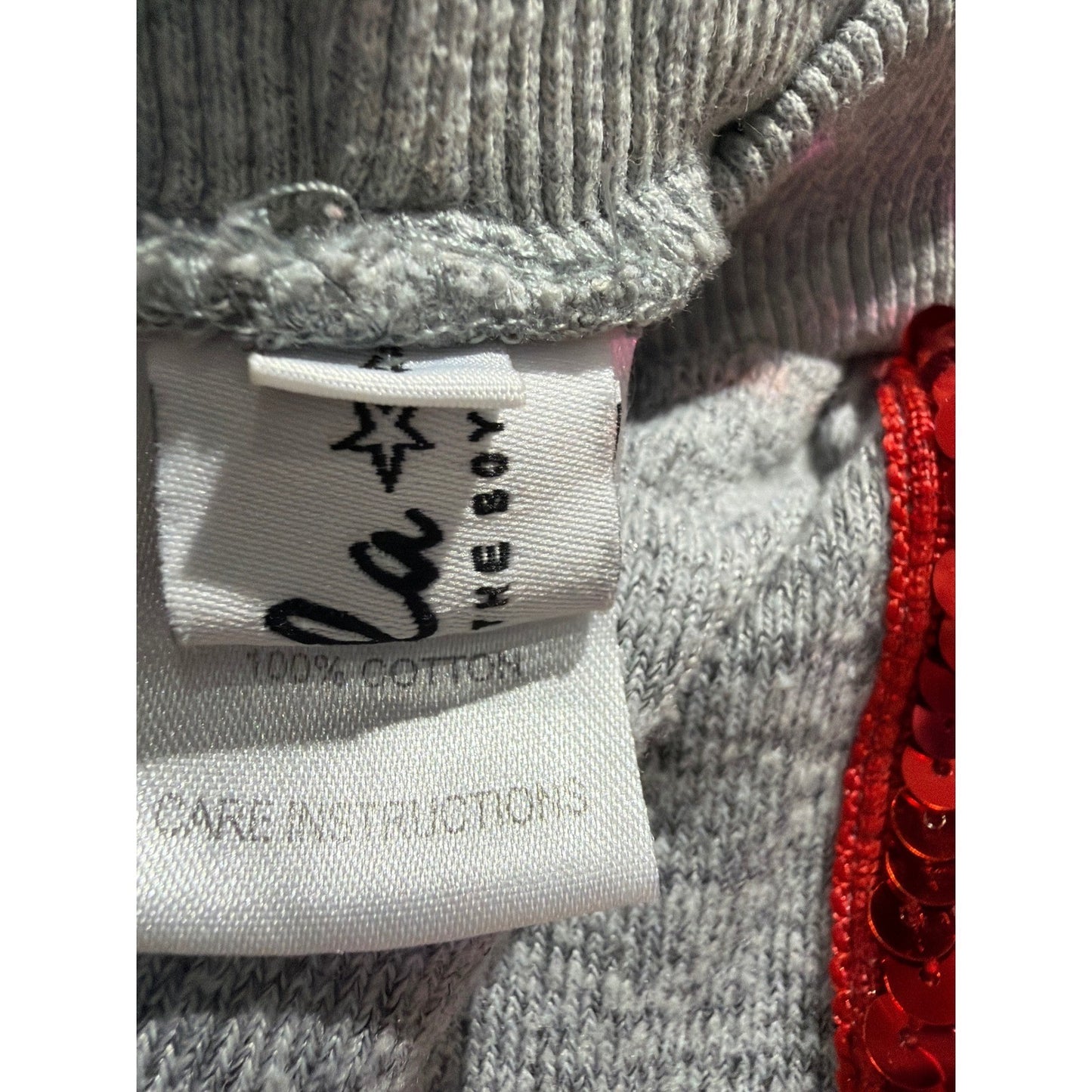 Lola and the Boys "Amelia" Tracksuit Set Girls 4 Gray Rainbow Sequin Glam EUC8