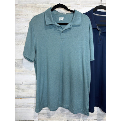 Columbia 32 Degrees Polo Shirt Bundle Mens XL Blue Green Performance Golf2