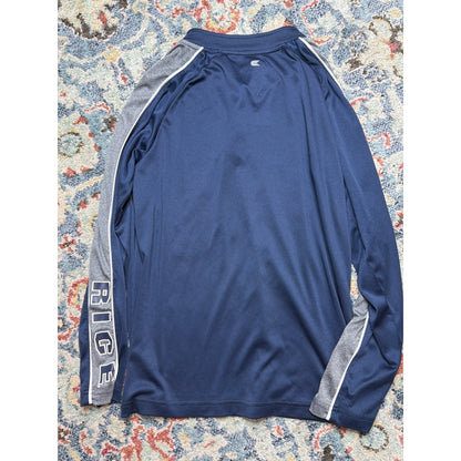 Colosseum Rice Owls Quarter Zip Boys Youth Large 16-18 Navy Blue Pullover EUC3