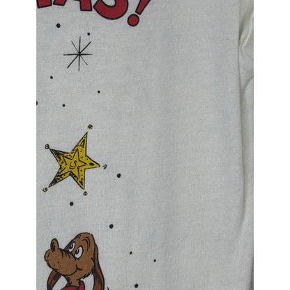 Dr Seuss Grinch T-Shirt Kids 10/12 White Merry Grinchmas Holiday GUC2