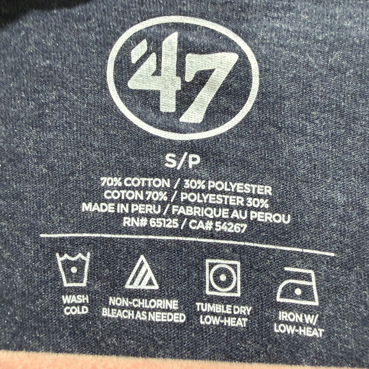 '47 Houston Astros T-Shirt Women Small Navy Rainbow Graphic Sporty EUC2