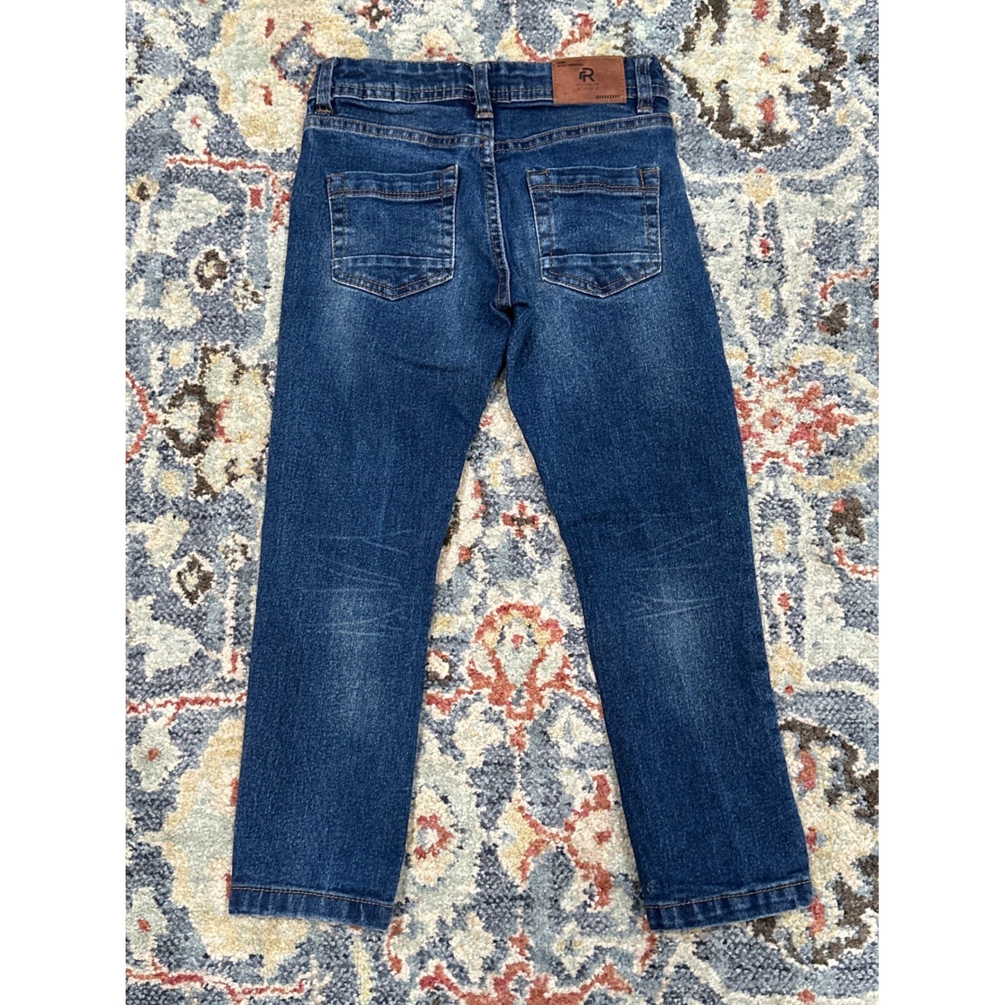 Refinery Republic Jeans Boys Size 6 Blue Adjustable Waist Straight Leg EUC2
