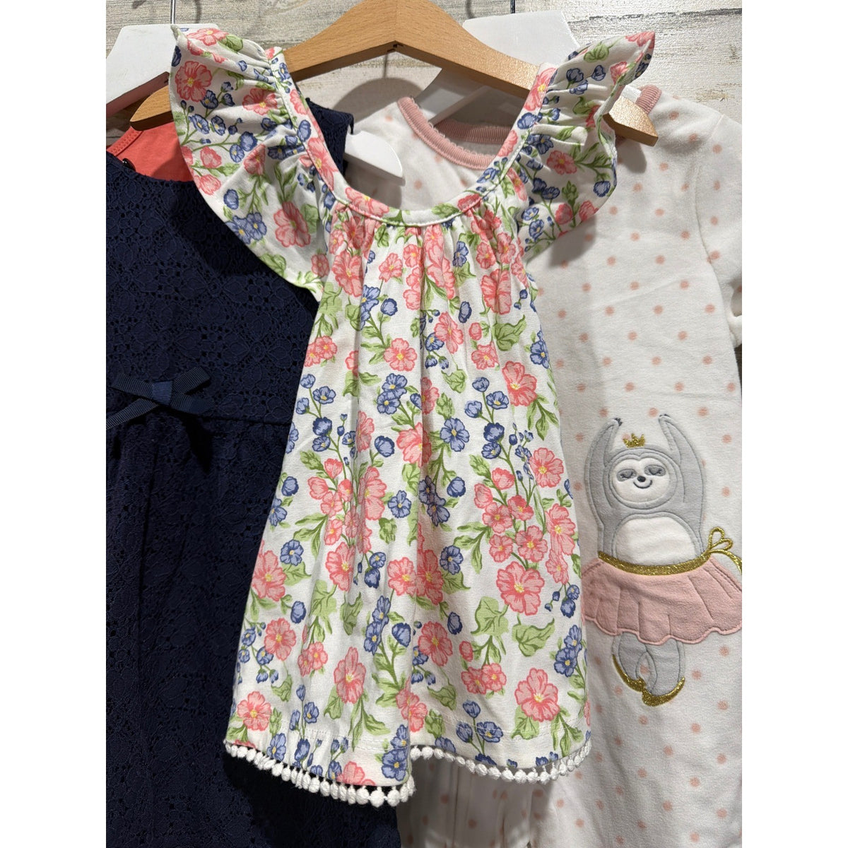 Carter's H&M Isaac Mizrahi Dress Tunic Sleeper Bundle Girls 2T Floral Lace EUC1