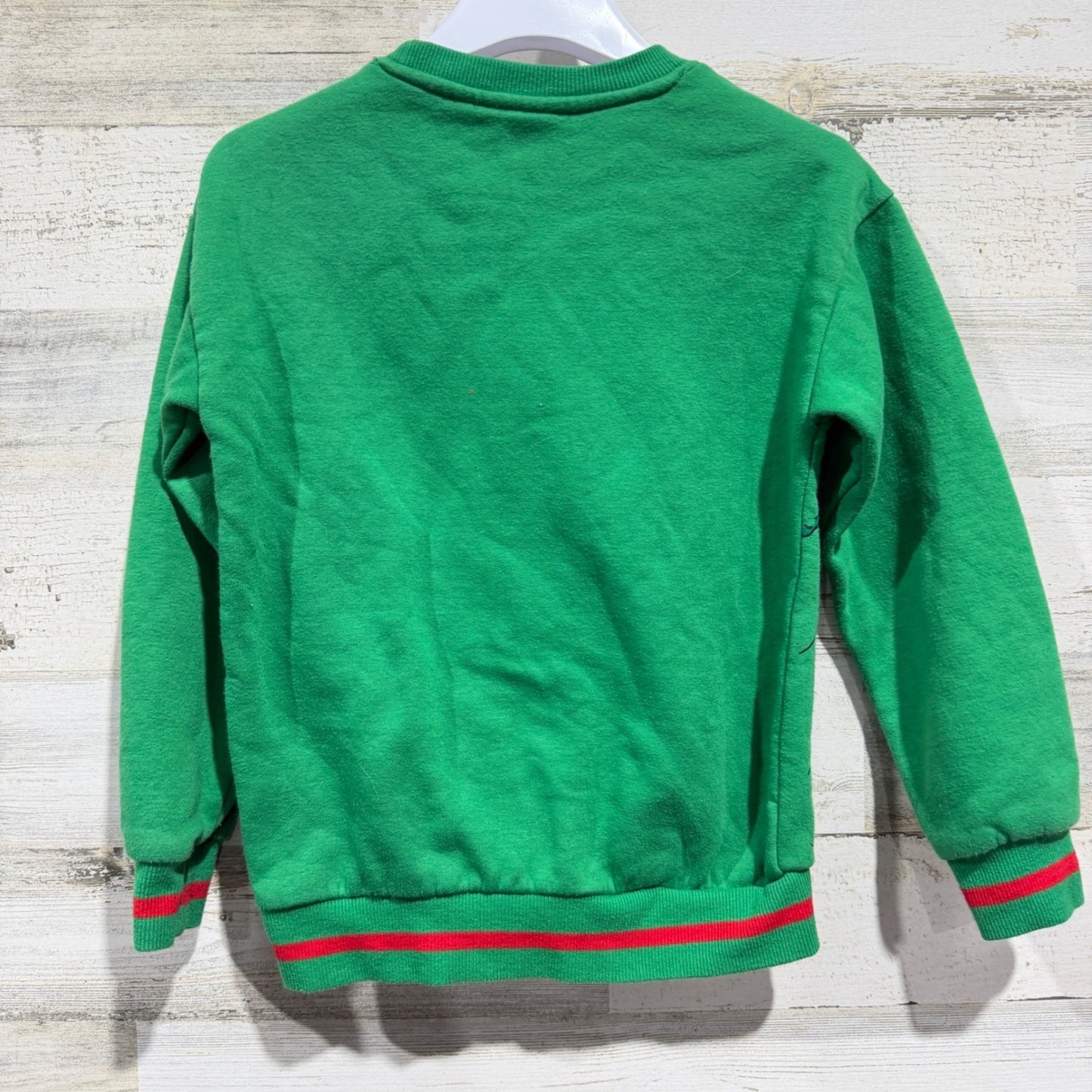 Dr. Seuss The Grinch Sweatshirt Youth Small 6/7 Green Holiday Festive3