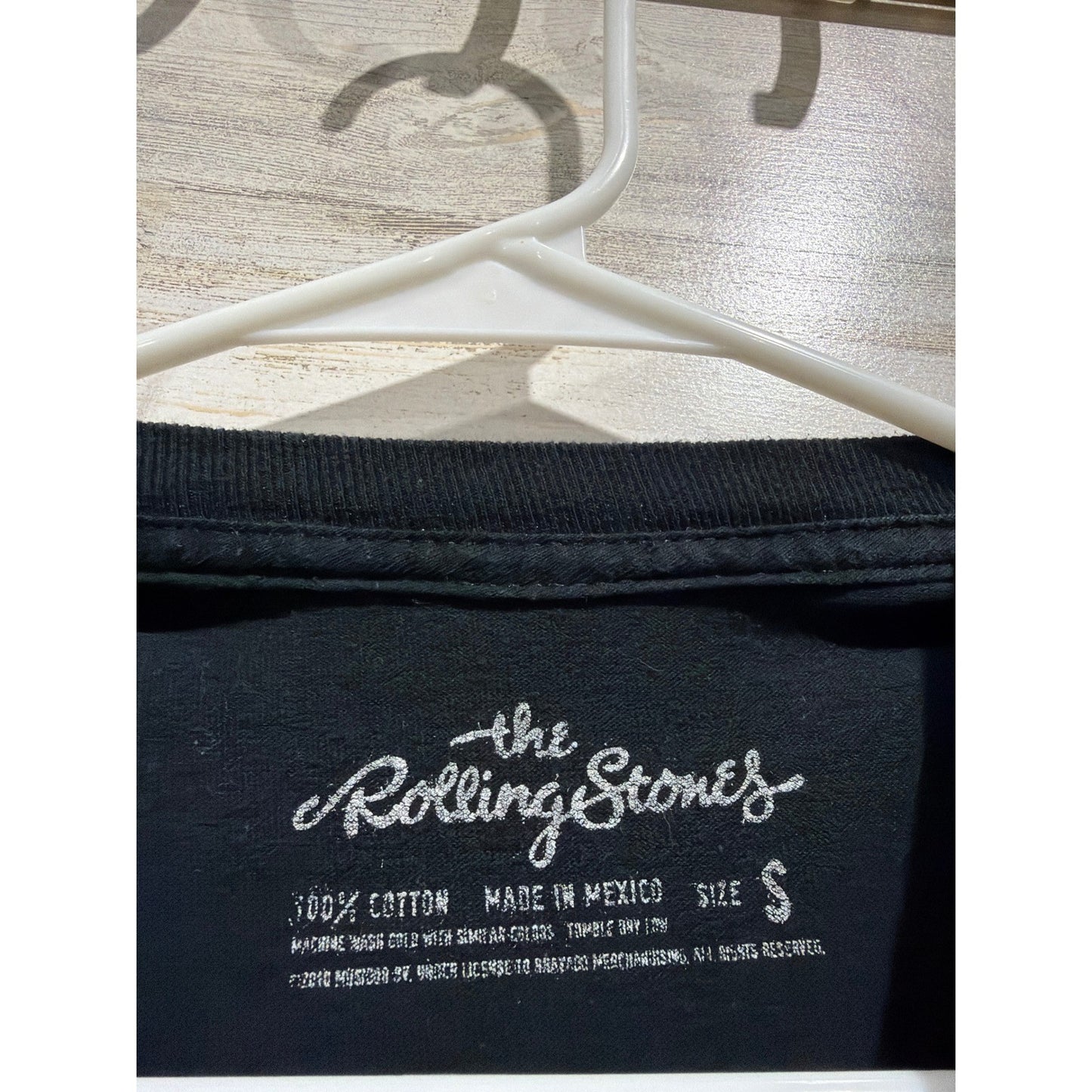Bravado Rolling Stones Graphic Tee Women Small Black Tongue Logo EUC1