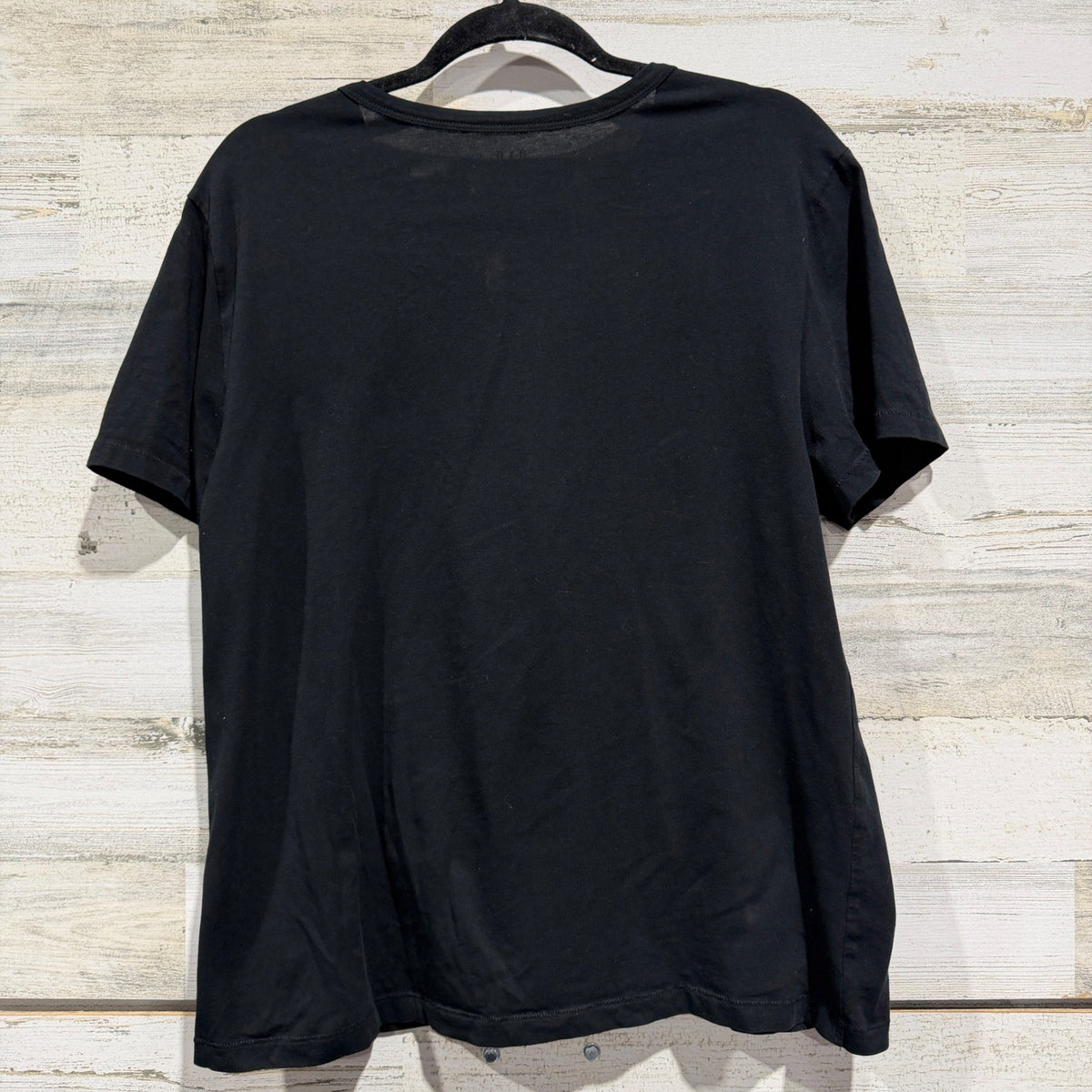 Gap T-Shirt Women L Tall Black Organic Cotton Short Sleeve Basic Minimalist EUC2