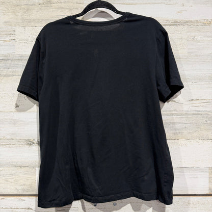 Gap T-Shirt Women L Tall Black Organic Cotton Short Sleeve Basic Minimalist EUC2
