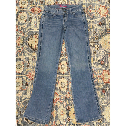 Wrangler Q-Baby Jeans Women 3/4x34 Blue Bootcut Ultimate Riding EUC2