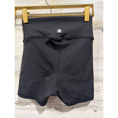 Splits59 Girls Five Bike Shorts Youth XL Black High Waist Athletic Sporty EUC1