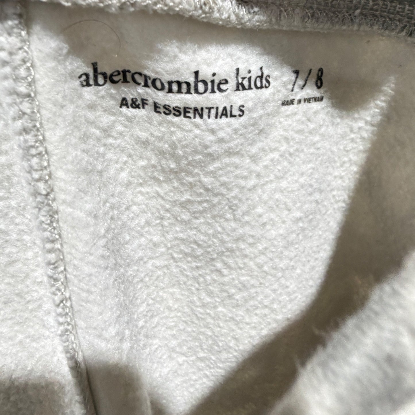 Abercrombie Kids Sweatpants Boys 7/8 Grey Camo Leaf Joggers EUC5