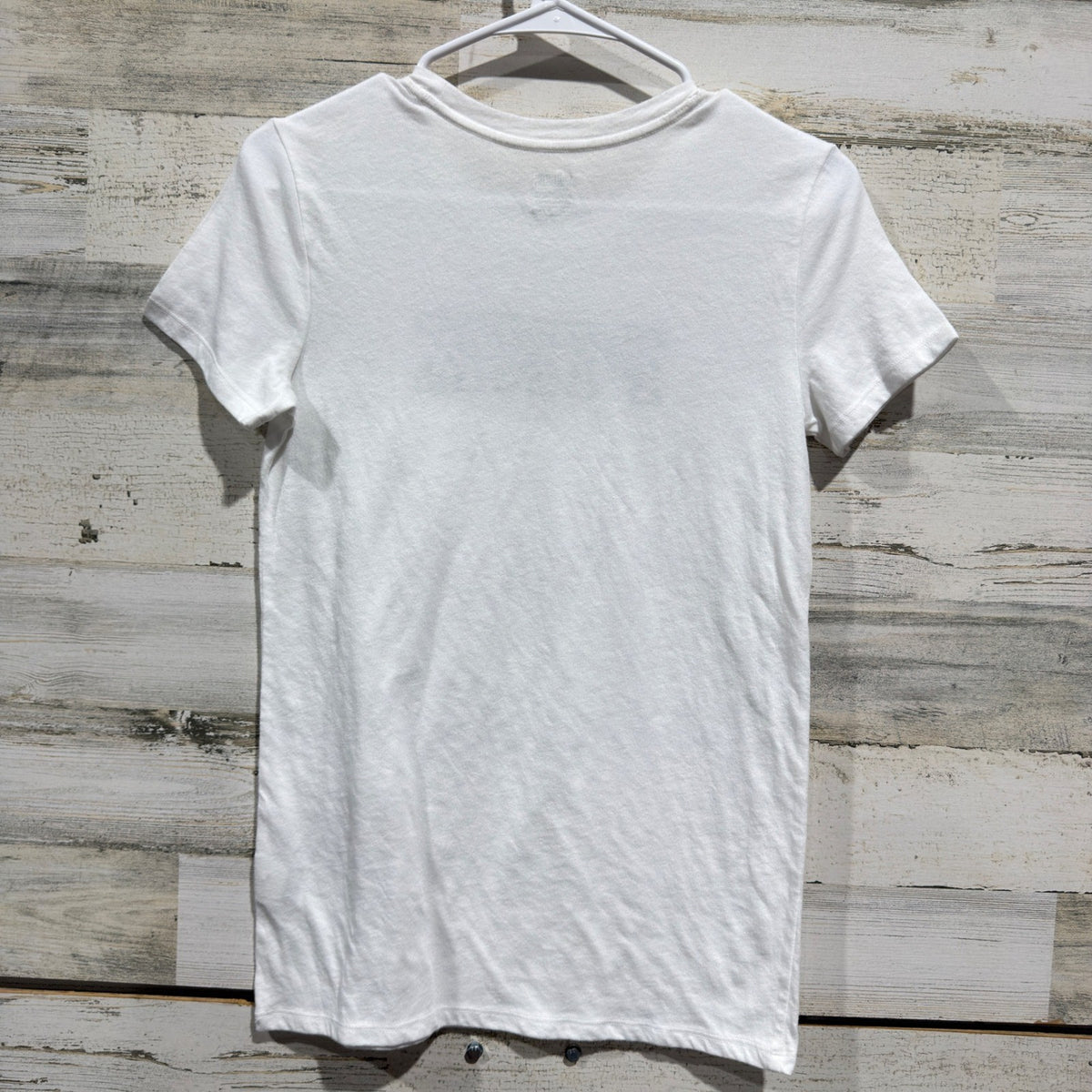 PINK Victoria's Secret T-Shirt Women XS White Logo Graphic Athleisure EUC3