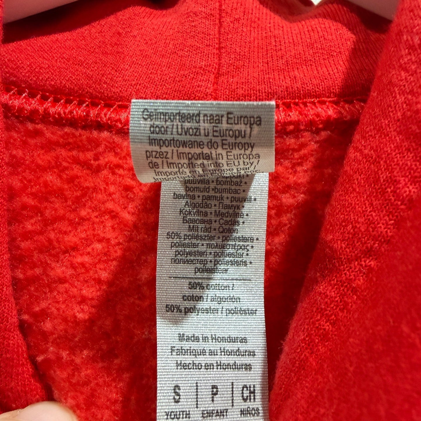 Gildan Tremaine Hoodie Youth Small Red Graphic Streetwear Dance EUC1