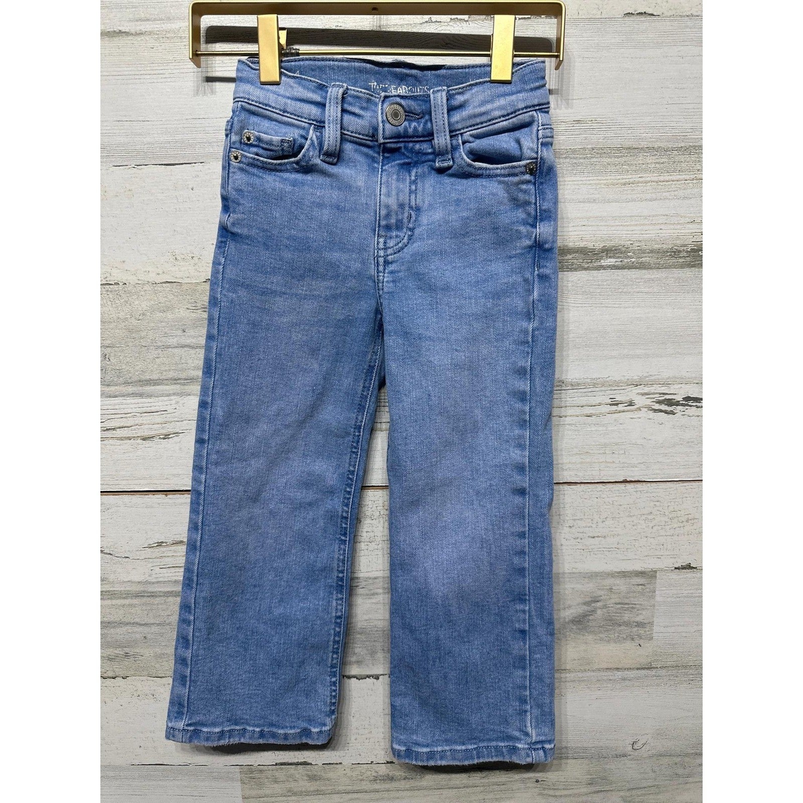 Thereabouts Straight Leg Jeans Girls 4 Light Blue Denim EUC1