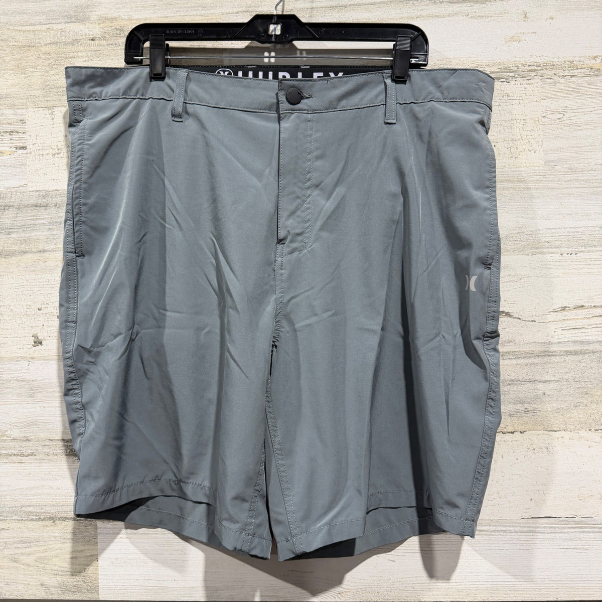 Hurley Hybrid Walk Shorts Men 40 Gray Stretch Performance Surf Dadcore EUC0
