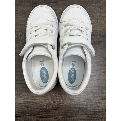 Footmates Leather Sneakers Youth 13 White Hook Loop Classic Preppy4