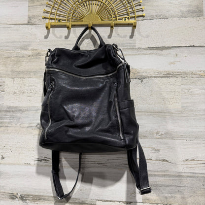 Miztique Convertible Backpack Bag Women Black Vegan Leather Edgy GUC*0