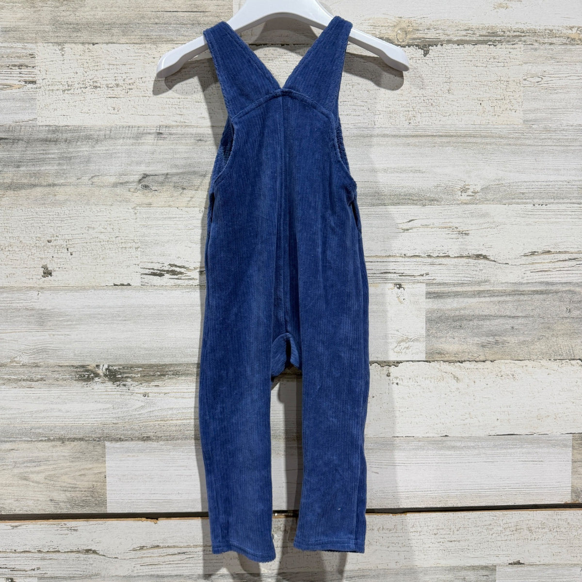 Baby Starters Overalls Boys 24M Blue Corduroy Horse Applique Farmhouse EUC2