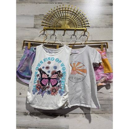 Sweet Honey All in Motion Girls Size 6 Purple Pink Butterfly Active Set GUC0