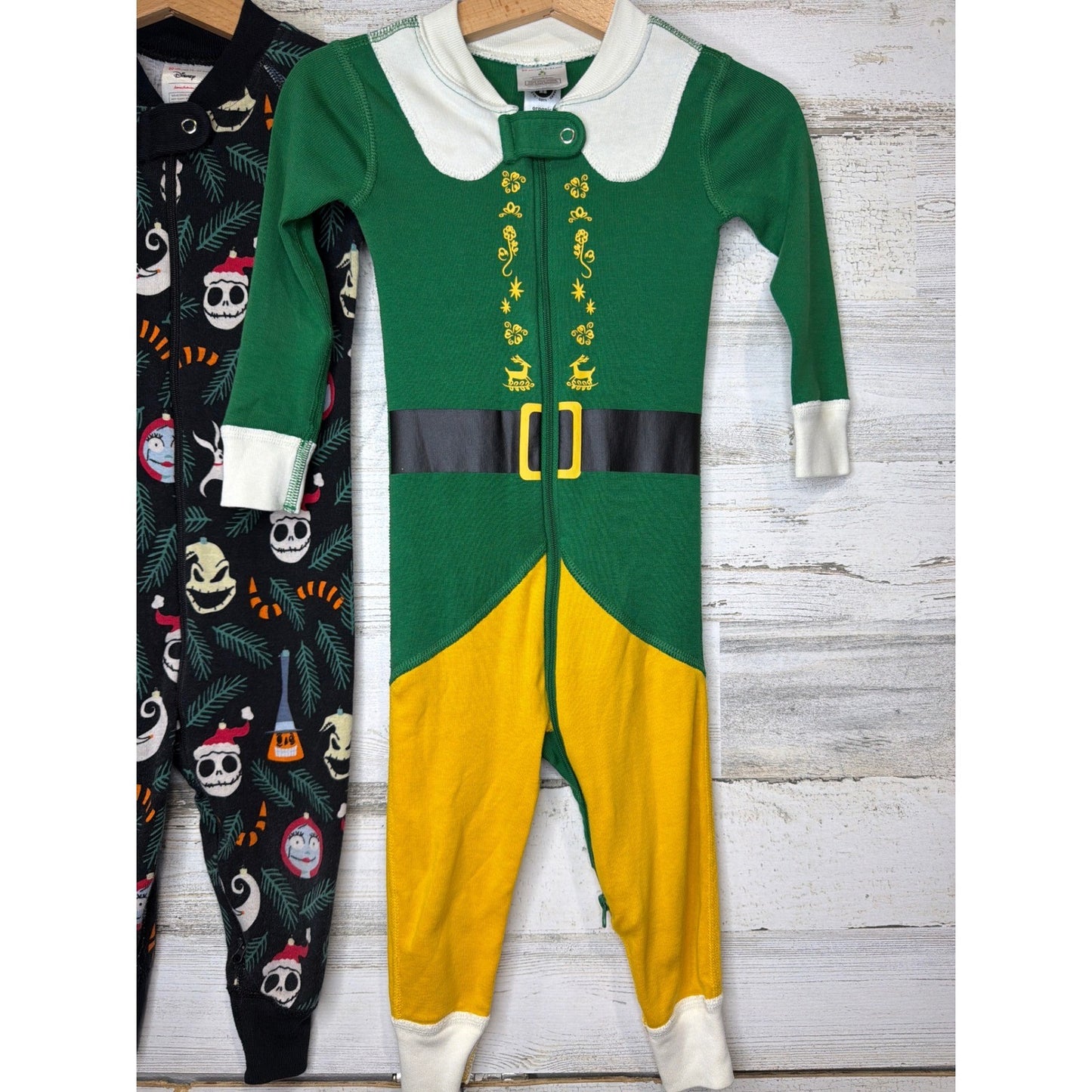 Hanna Andersson Pajamas Kids 18-24M Elf Nightmare Before Christmas Holiday1