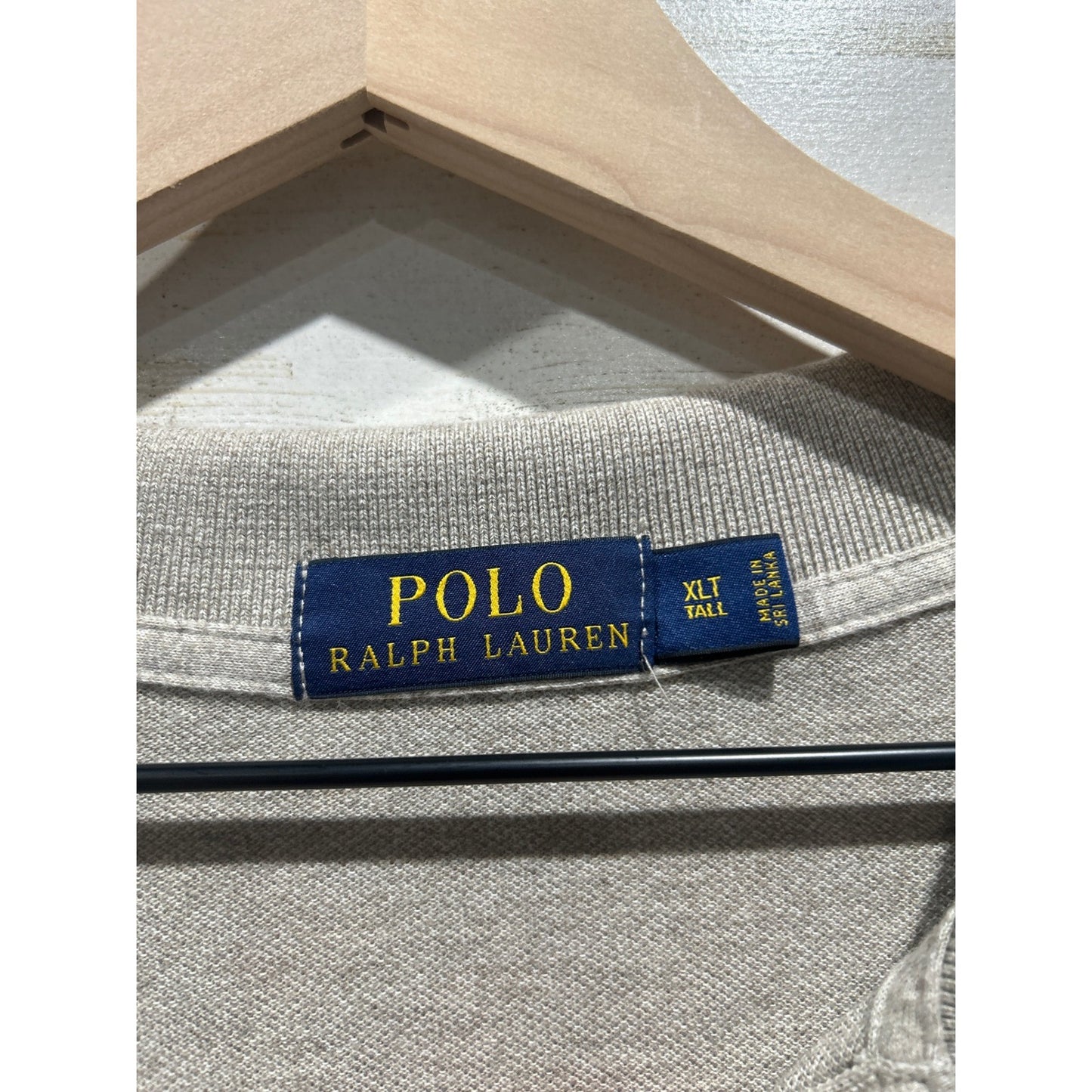 Polo Ralph Lauren Polo Shirt Men XLT Grey Pony Logo Prep Classic EUC1