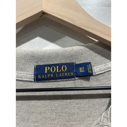 Polo Ralph Lauren Polo Shirt Men XLT Grey Pony Logo Prep Classic EUC1