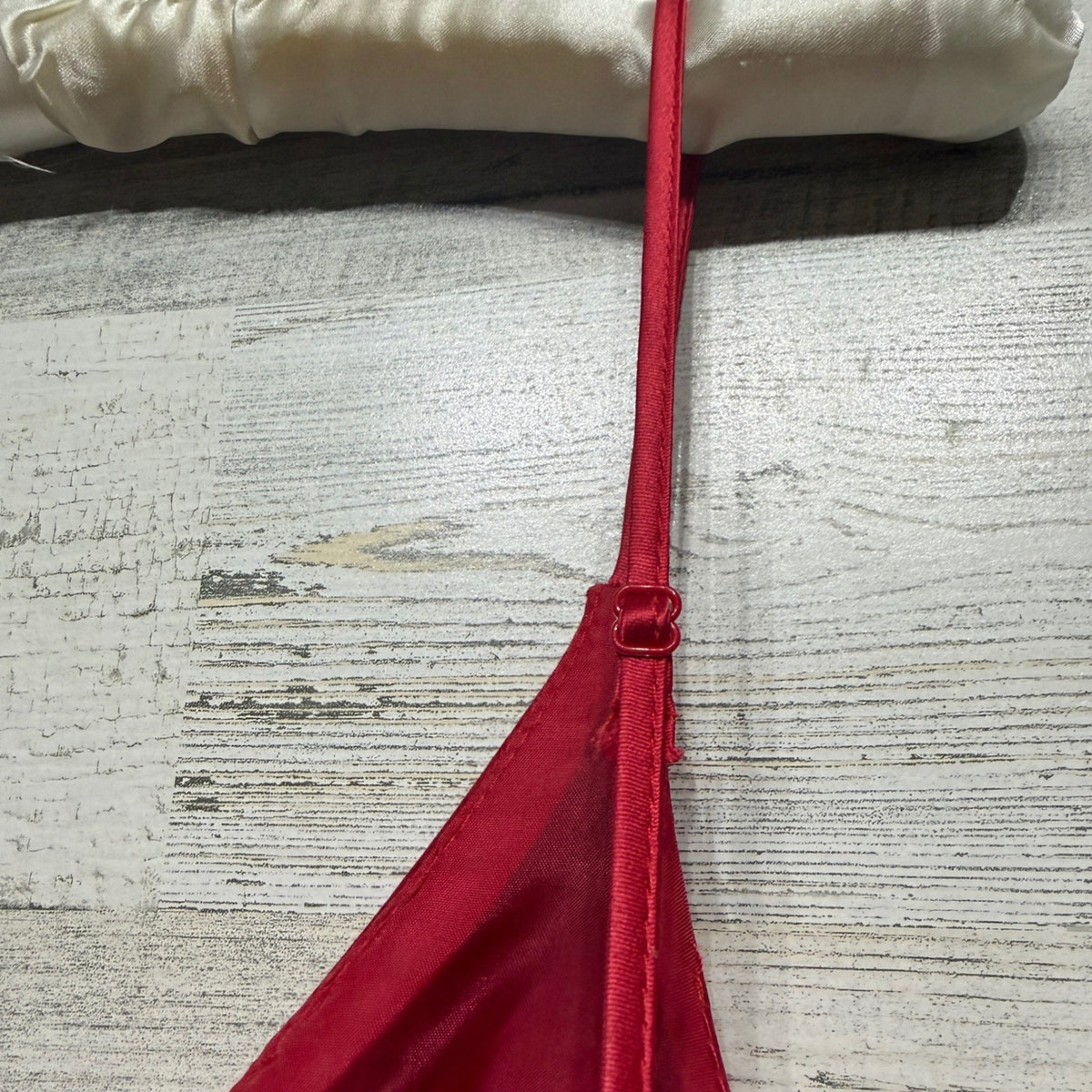 B. Darlin Gown Women 11/12 Red Satin V-Neck High Slit Formal Prom8