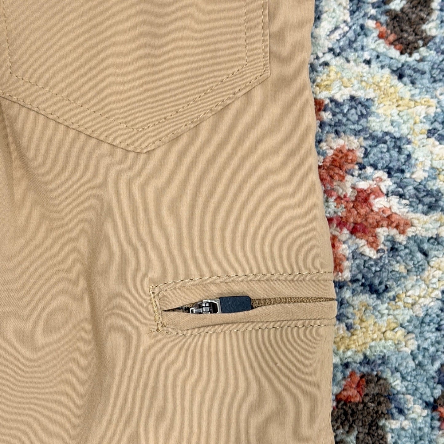 Wrangler ATG Utility Pants Boys 6 Khaki Stretch Hiking Outdoor EUC8