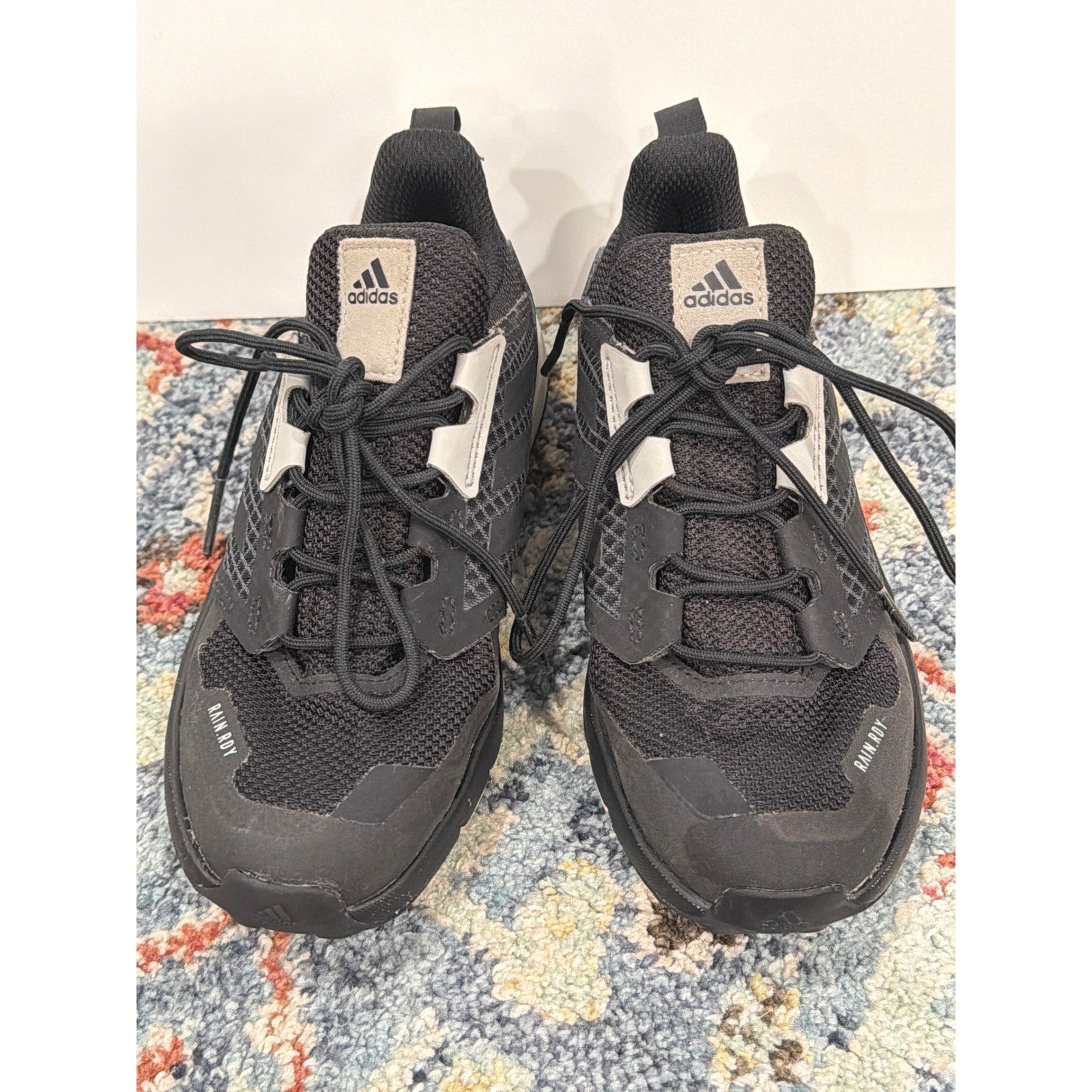 Adidas Terrex Shoes Boys 13K Black RAIN.RDY Hiking Outdoors EUC1