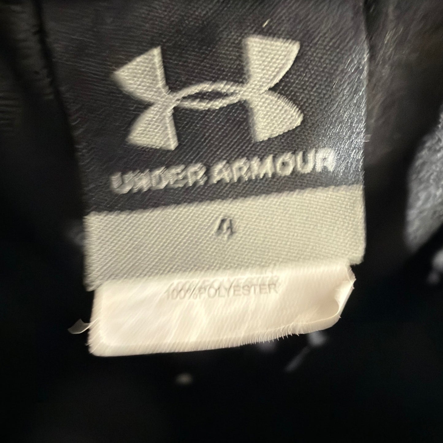 Under Armour Pants Boys 4 Black Orange Logo Athletic Sporty EUC2