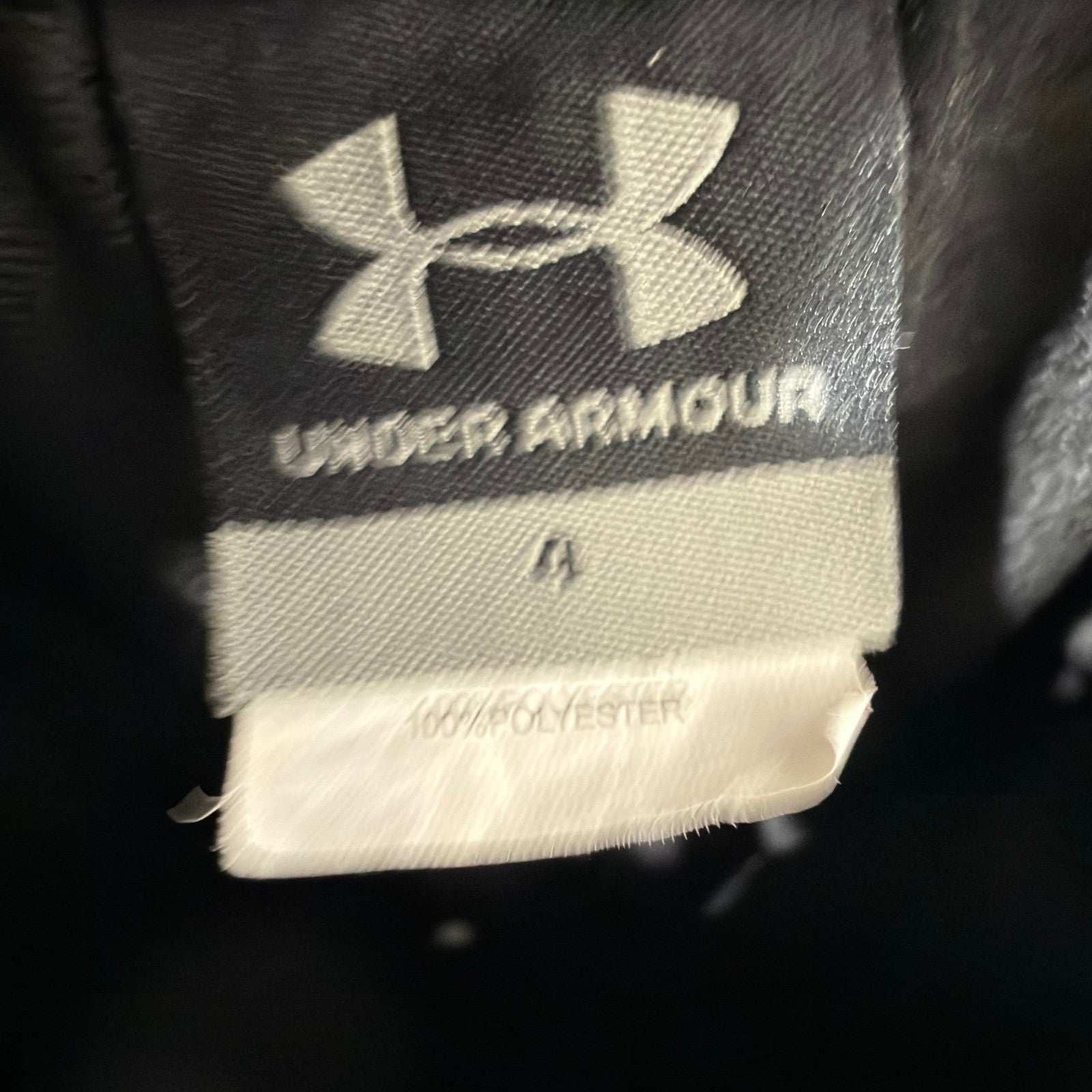Under Armour Pants Boys 4 Black Orange Logo Athletic Sporty EUC2