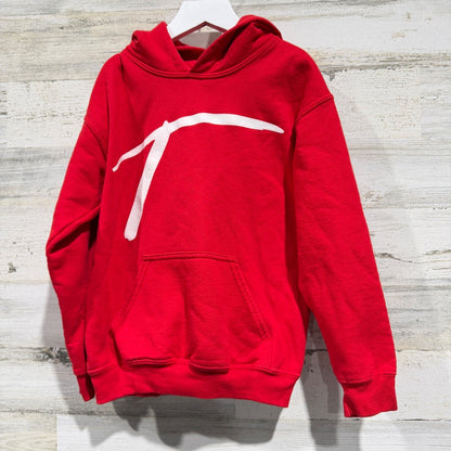 Gildan Tremaine Hoodie Youth Small Red Graphic Streetwear Dance EUC0