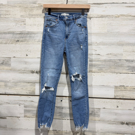 Abercrombie & Fitch High Rise Super Skinny Ankle Jeans Womens 27/4R0