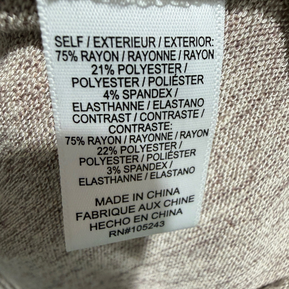 Bobeau Cardigan Women M Taupe Open Front Ribbed Pocket Soft Minimalist EUC2