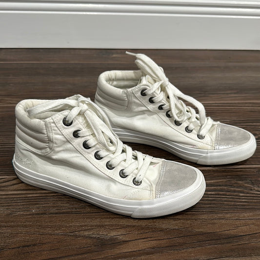 Women’s Size 9 Blowfish white high top shoes - play condition