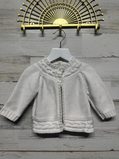Size 6-12m Baby Gap Cardigan Sweater - Very Good Used Condition