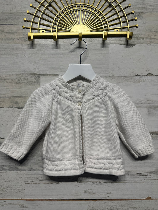 Size 6-12m Baby Gap Cardigan Sweater - Very Good Used Condition